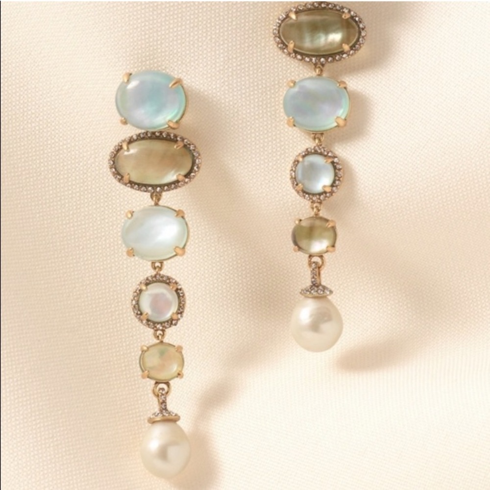 Stella & Dot | Versatile Stud to Long Bohemian Linear Drop Earrings - Picture 3 of 12